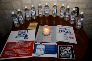 Texas Music Water at the HAAM Benefit Day VIP Party.