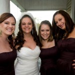 Crystal's wedding day - the fab 4.